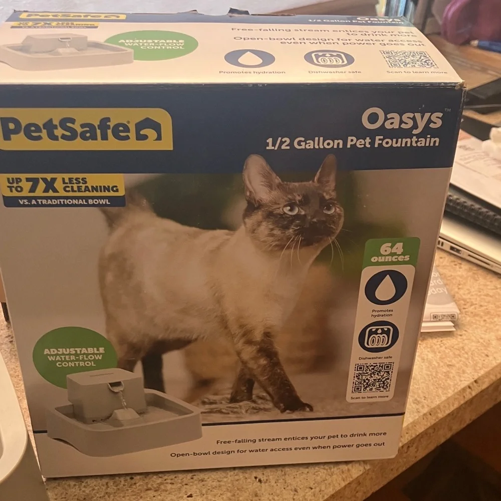 Pet safe 1/2 gallon per fountain and filters